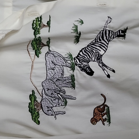 Vintage Alfred Dunner Long Sleeve Button Embroidered Animals Shirt Sz 16 - Picture 7 of 9